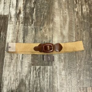 J. Jill Tan and Brown Belt with Buckle Size XL-3XL